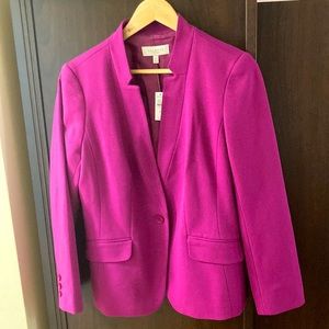 💖 Talbots NWT pink blazer size 12 petite.